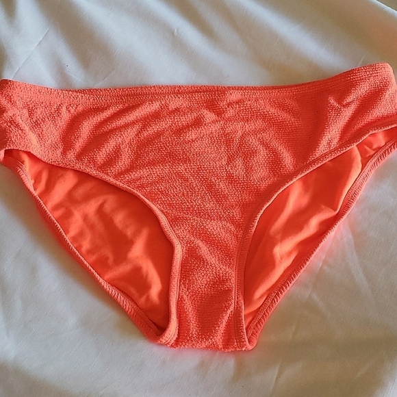 Xhilaration Neon Orange Textured Hipster Bikini Bottom Size 24W/26W # - Picture 1 of 5
